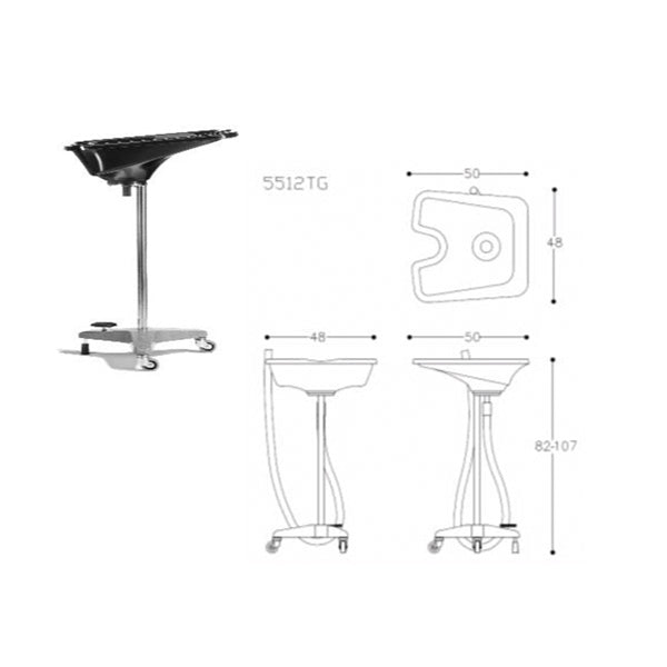 Alteq Wasbak 5512 - Zwart