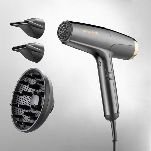 Babyliss Föhn Falco Italian High Speed Black/Gold (BAB8550E)