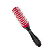 Denman D3 Borstel  7 rijen - Black Red White