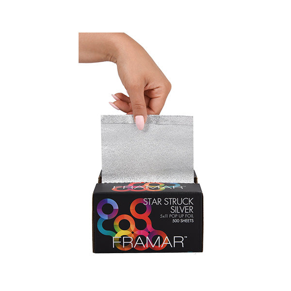 Framar Star Struck Sheets Aluminiumfolie Zilver - 13 cm x 28 cm - 500 stuks