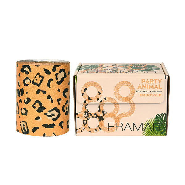 Framar Party Animal Embossed Medium Zilver - 97,5 m