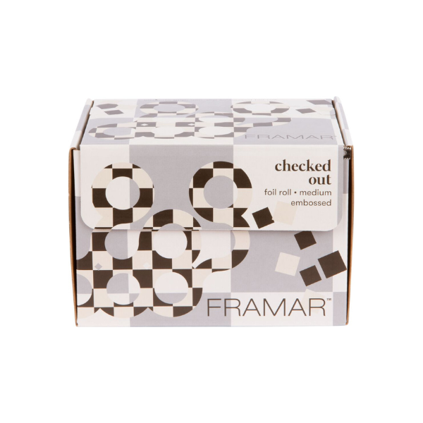 Framar Checked Out Embossed Aluminiumfolie Medium - 97,5 meter
