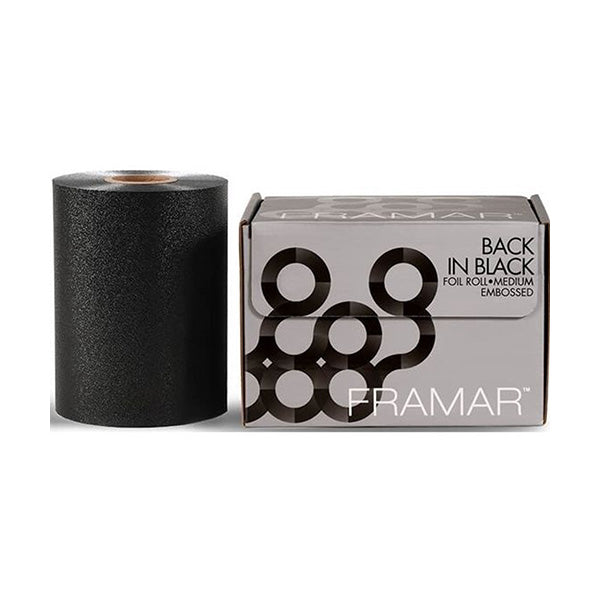 Framar Back in Black Embossed Medium Aluminiumfolie - 97,5 meter