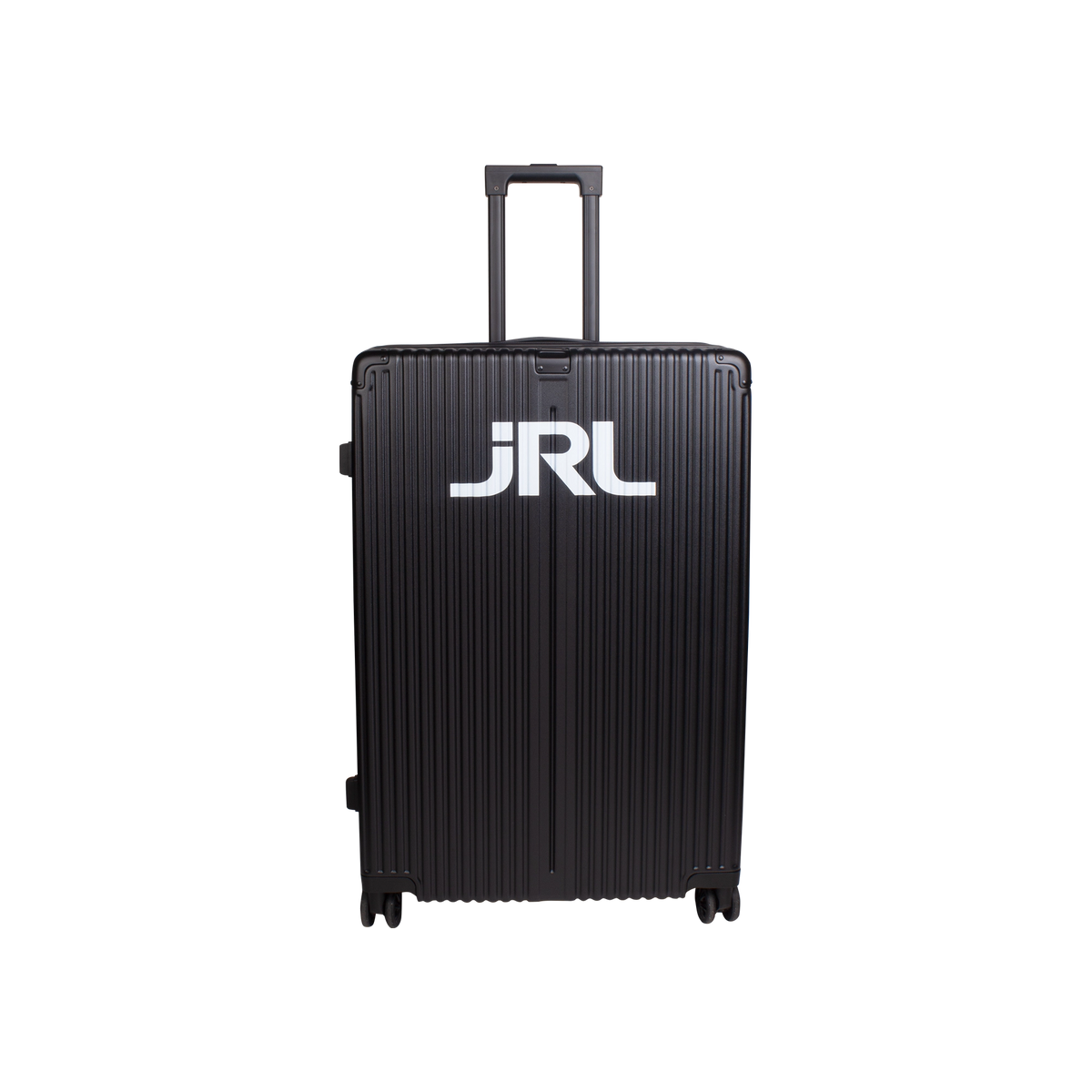JRL Suitcase Check-in 70 cm – grote harde barber reiskoffer op 4 wielen met TSA-slot, vooraanzicht op witte achtergrond