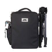 JRL Large Premium Backpack – barber rugzak met clipperhouders en scharenvakken, vooraanzicht op witte achtergrond