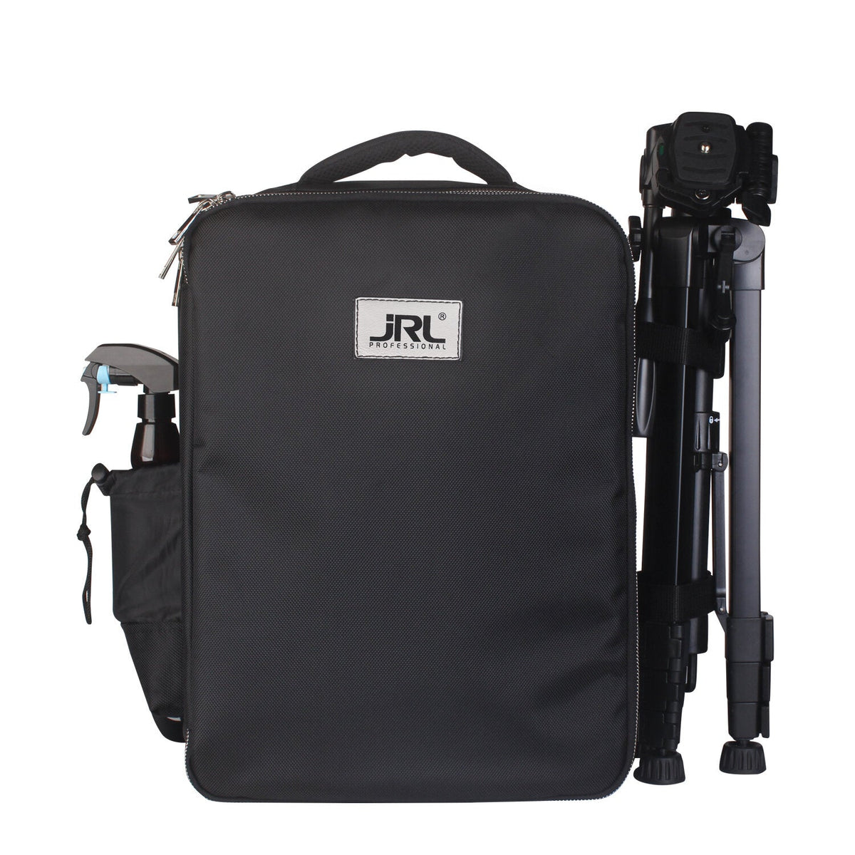 JRL Large Premium Backpack – barber rugzak met clipperhouders en scharenvakken, vooraanzicht op witte achtergrond