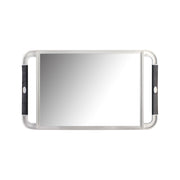 JRL Large Hand Held Mirror – grote rechthoekige kappers handspiegel met dubbele handgreep, vooraanzicht