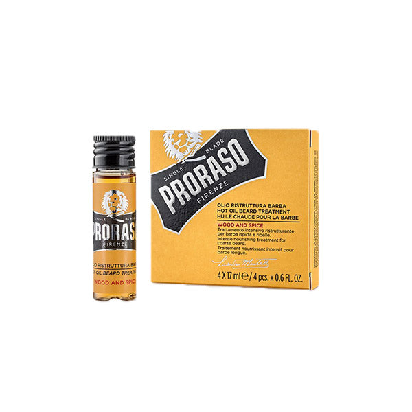 Proraso Wood & Spice Baardolie Intensive - 4 x 17 ml