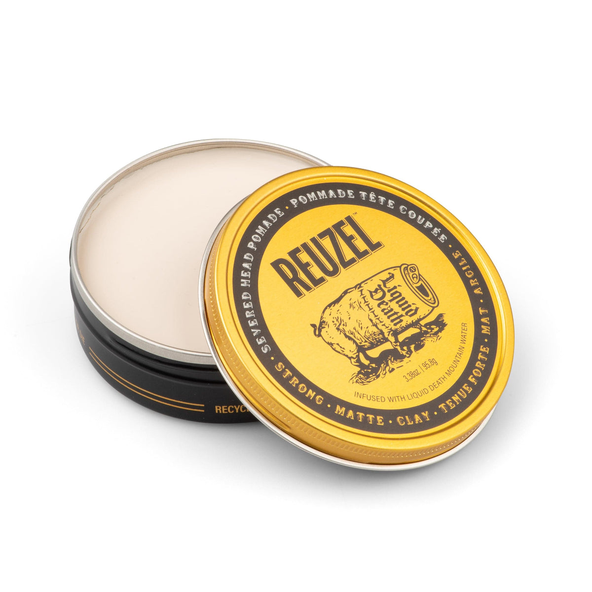 Reuzel x Liquid Death Severed Head Strong Matte Clay Pomade 95g