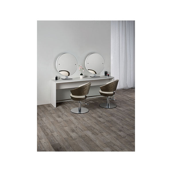 Salon Ambience Kappersspiegel Brooklyn - Rond