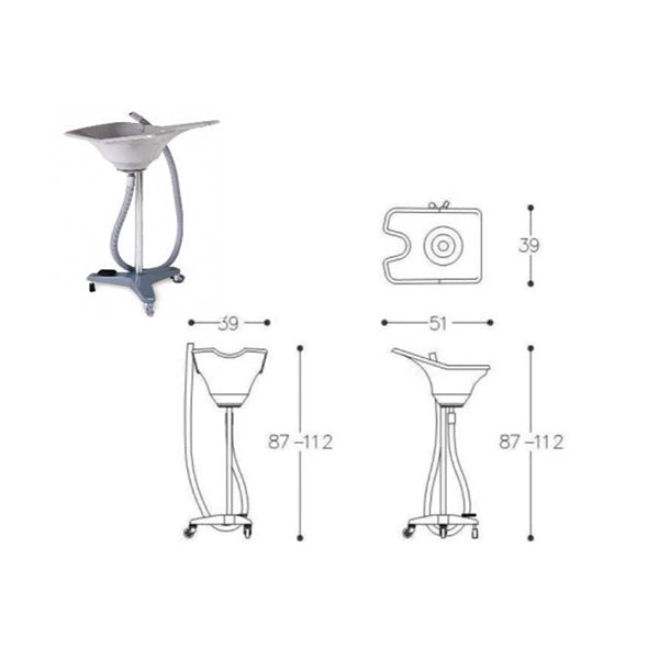 Alteq Wasbak 5509 - Zwart