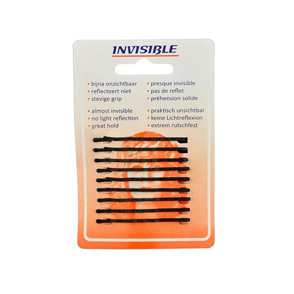 Invisible Haarspelden Kort - Zwart - 50 mm