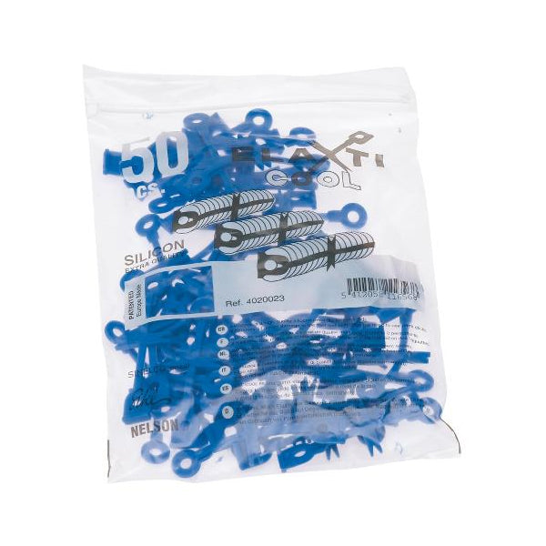 Sibel Elaxticool Siliconen elastiekjes blauw - 72 mm